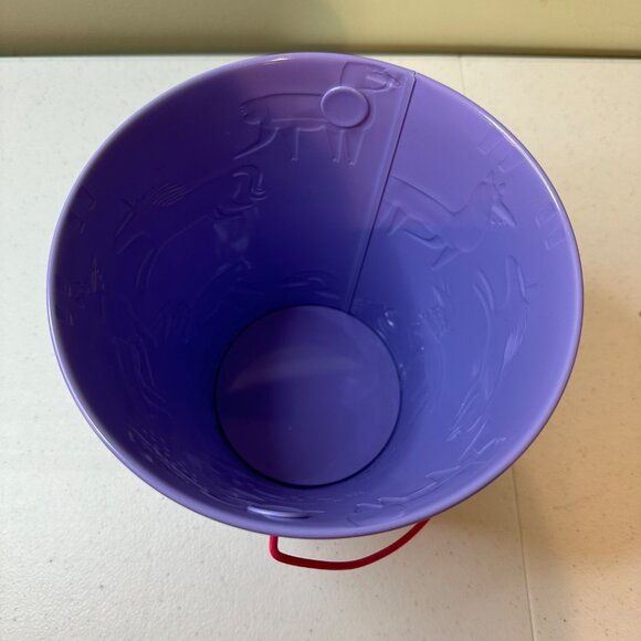 Unicorn and Llama-Themed Kids Tin Bucket With Handle Easter Basket Spring Decor - Picture 2 of 9